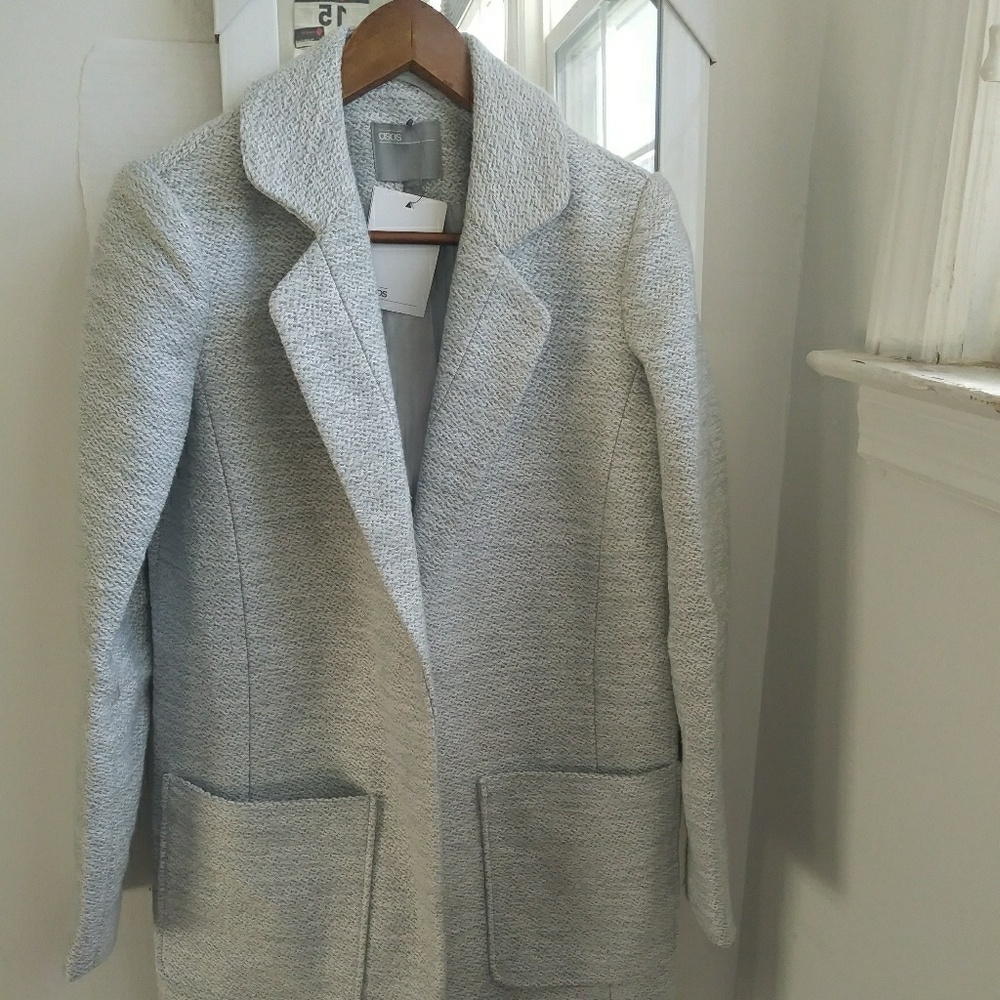 Women's ASOS DESIGN Slim Coat In Texture/ US 2